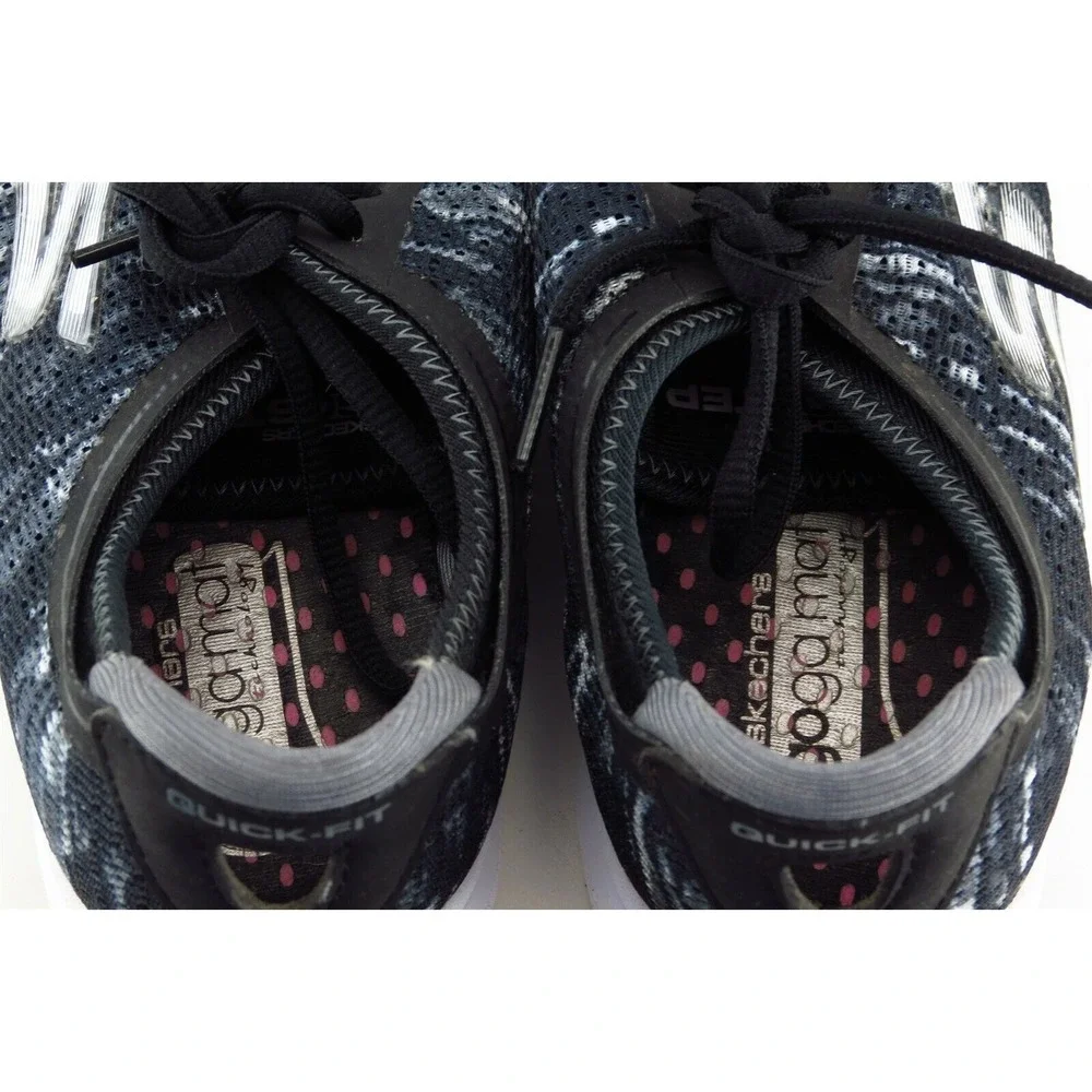 Skechers Gogamat‎ Size 7.5 M Black Lace Up Running Fabric Shoes